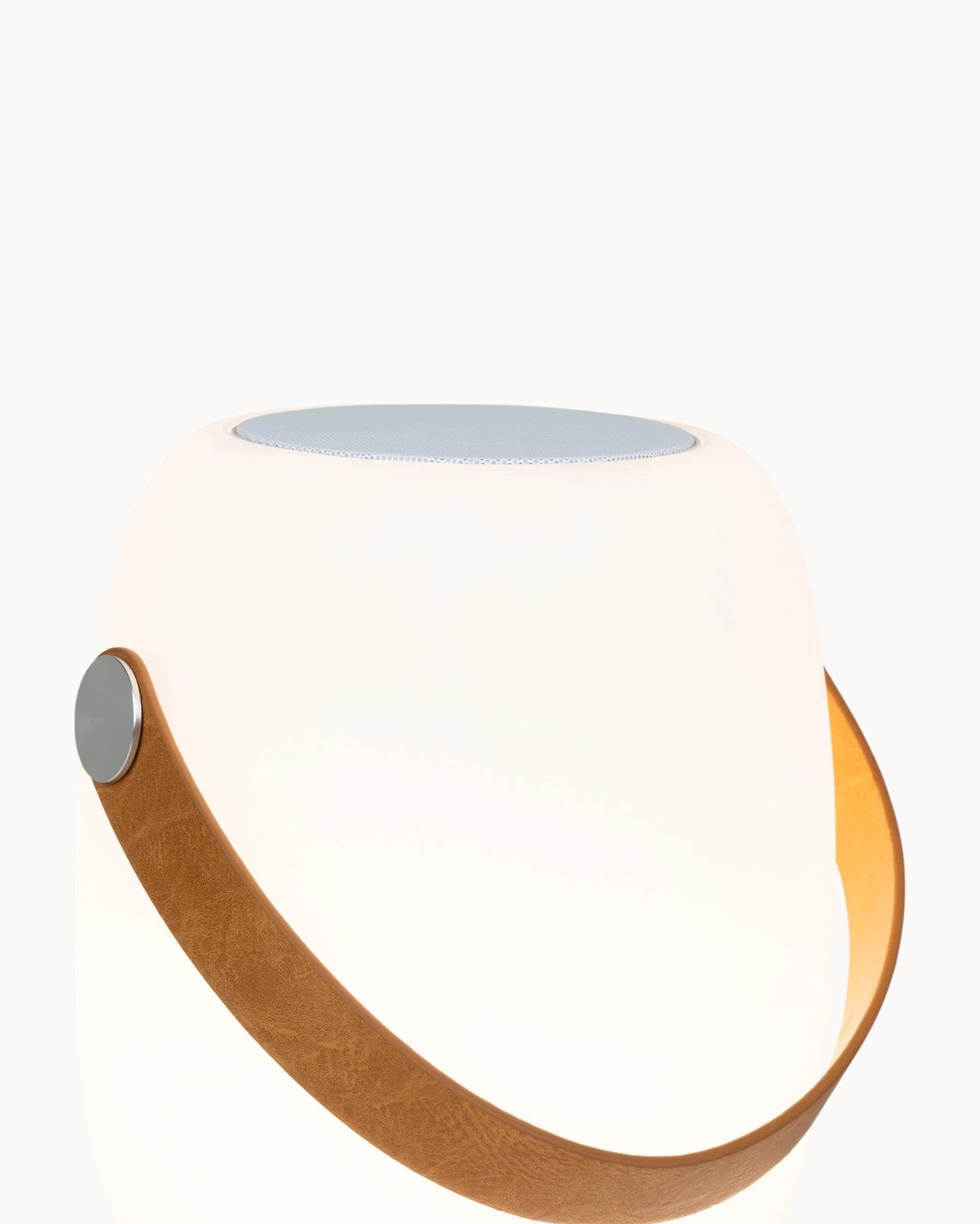 Portable White LED Lamp with Bluetooth Speaker – IP44 Outdoor Rated