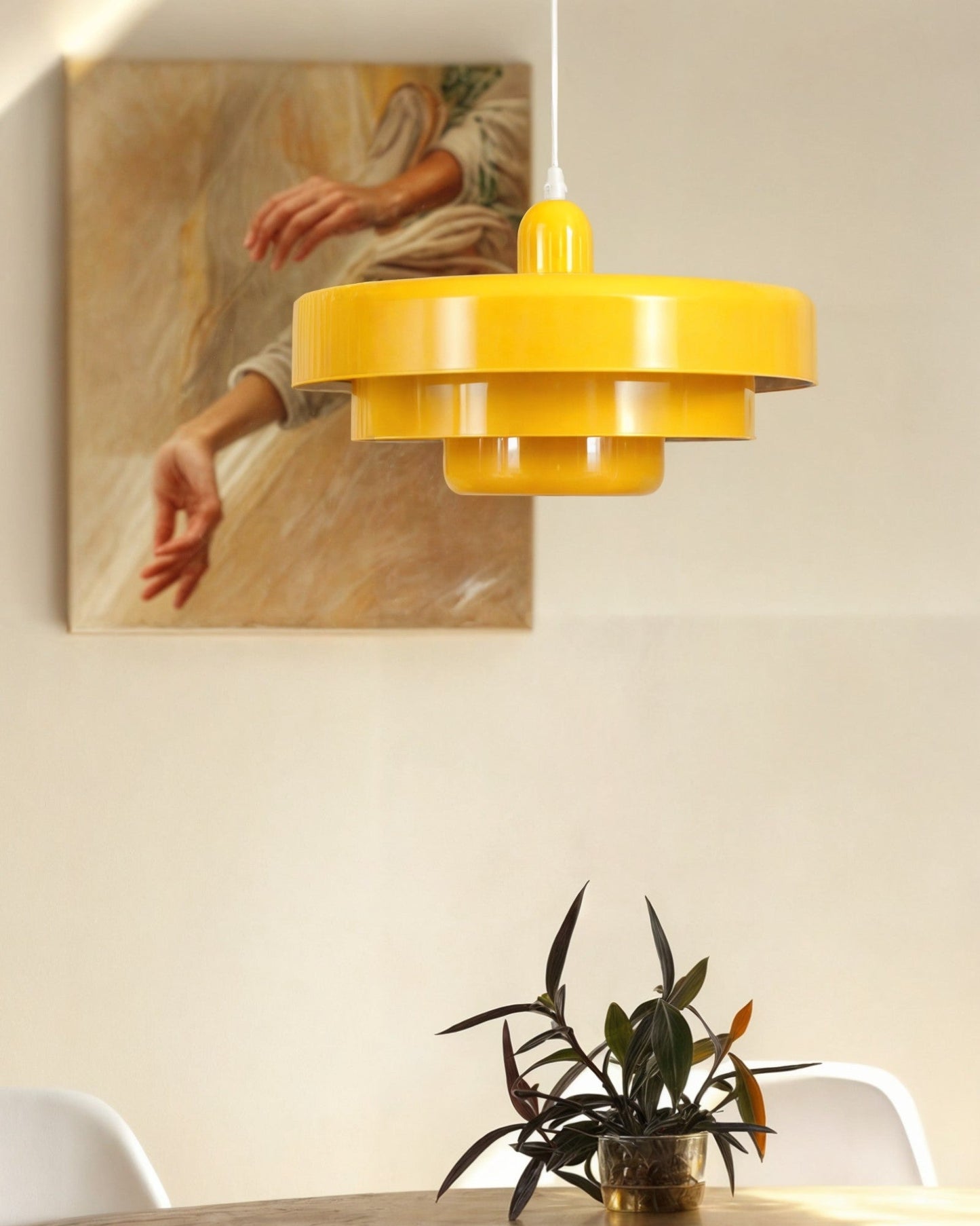 Mid-Century Loft Pendant Lamp - Black and Gold Finish