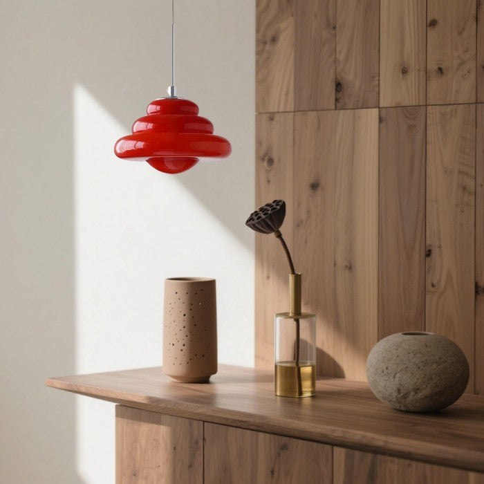 Lucia Bauhaus Donut Glass Pendant Ligh