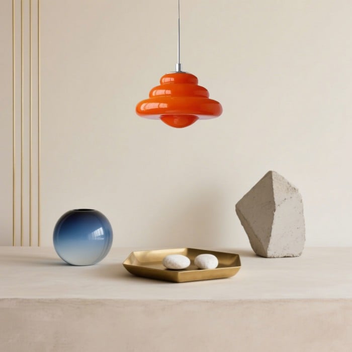 Lucia Bauhaus Donut Glass Pendant Ligh
