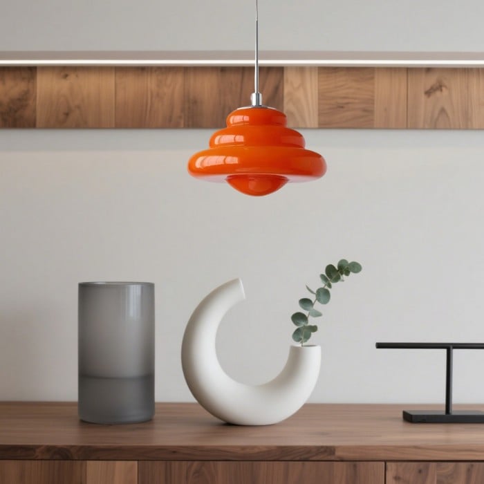Lucia Bauhaus Donut Glass Pendant Ligh