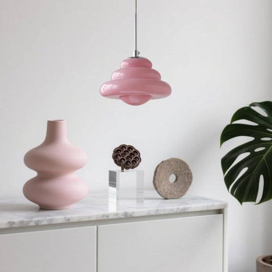 Lucia Bauhaus Donut Glass Pendant Ligh