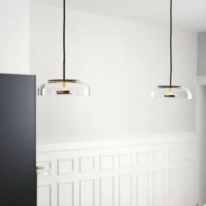 Luca Glass Round Pendant Light