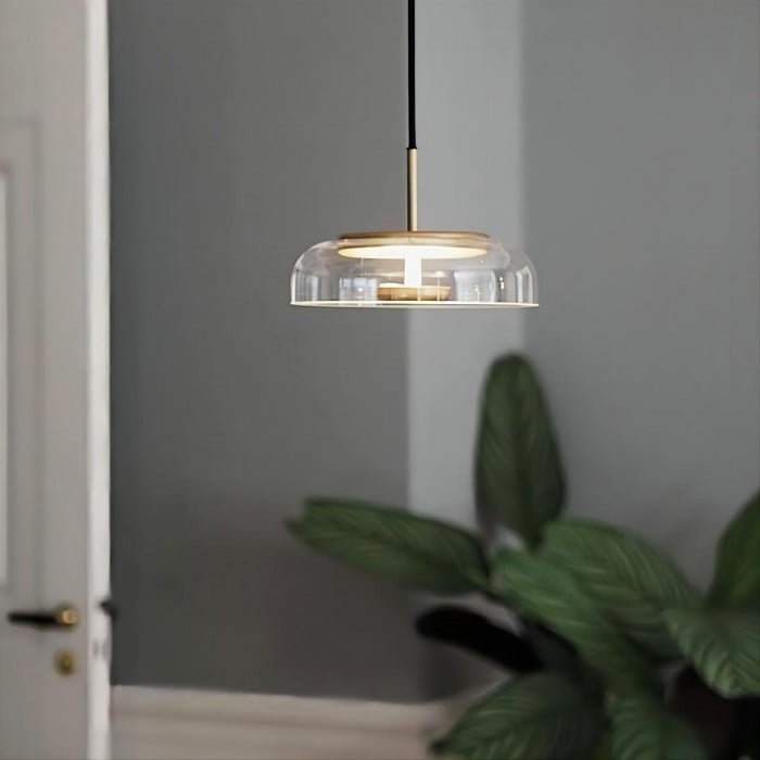 Luca Glass Round Pendant Light