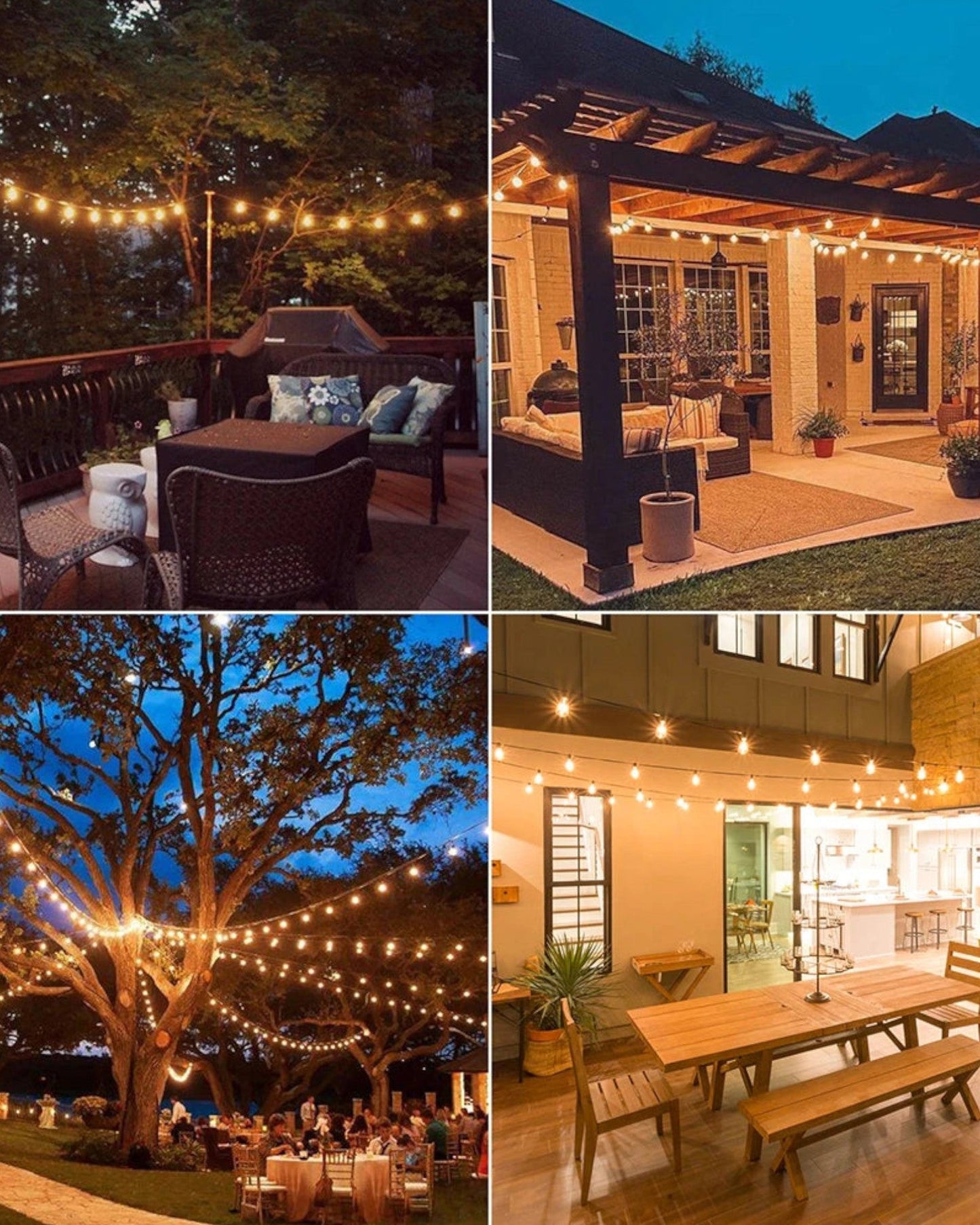 150m Dimmable Warm White Waterproof LED String Lights for Garden and Porch
