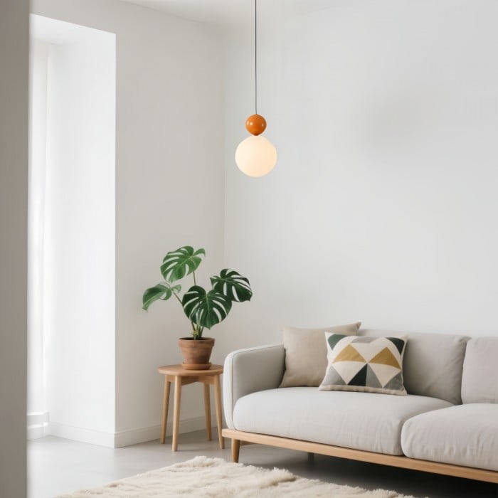 Emilio Glass Orb Pendant Light