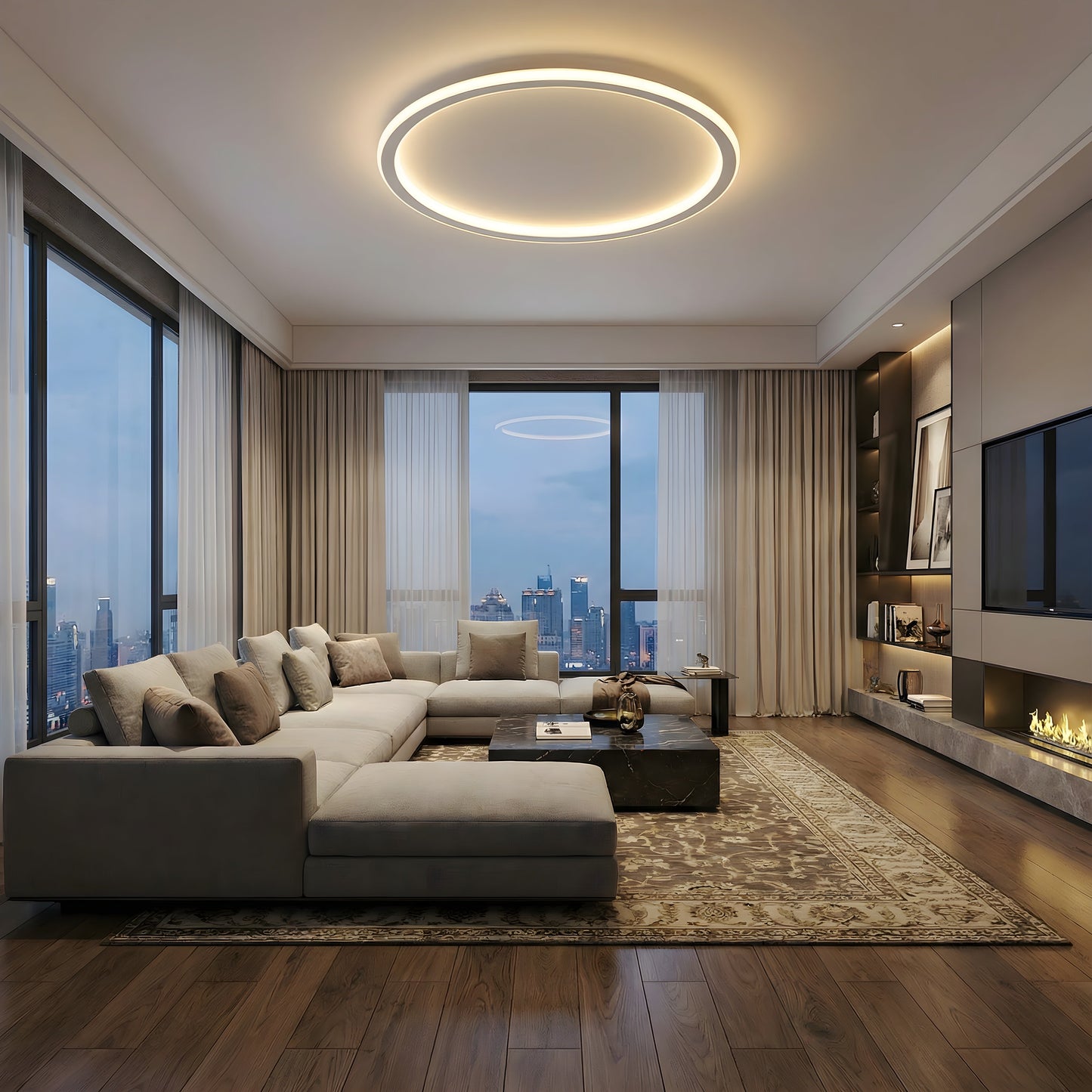 Mysaglobe Scandinavian Circular Ceiling Light