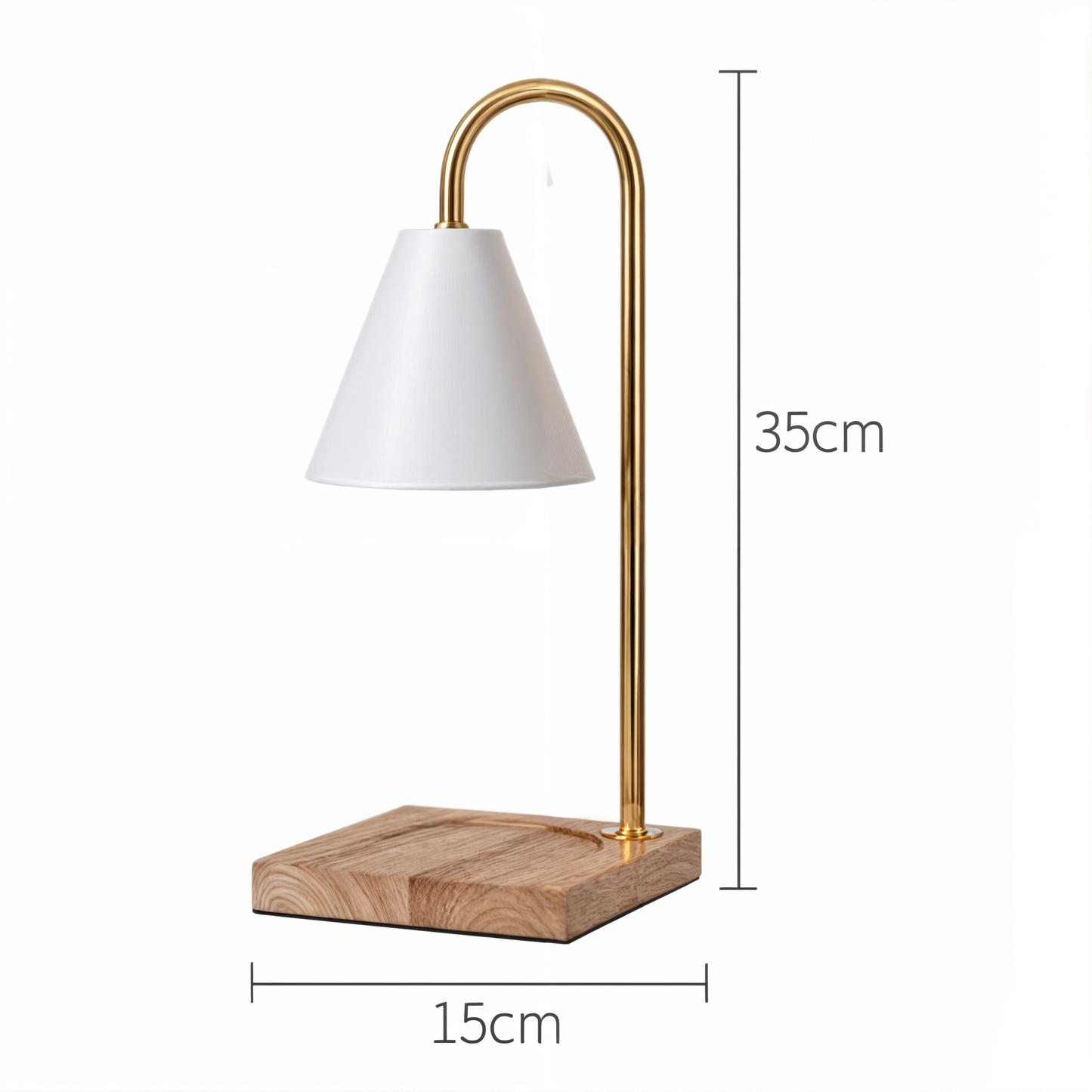 Adjustable Brightness Candle Warmer Lamp, Electric Aroma Diffuser, Contemporary Style
