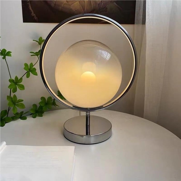 Estelle Planet Bauhaus Glass Table Lamp