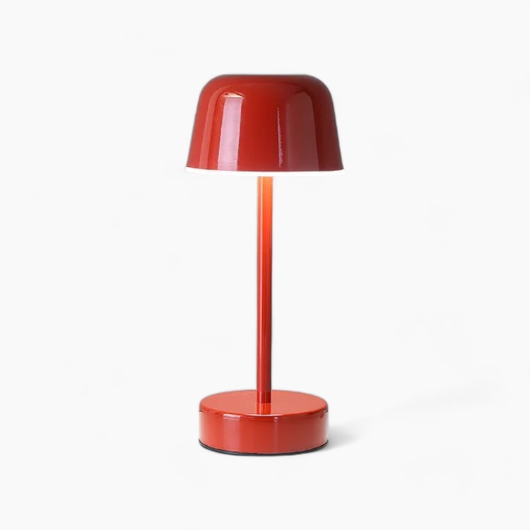 Rechargeable Wireless Portable Iron Table Lamp with Dimmable Lighting