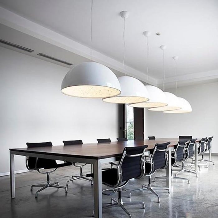 Nicolas White Plaster Pendant Light
