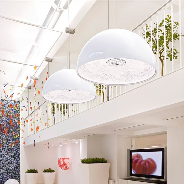 Nicolas White Plaster Pendant Light