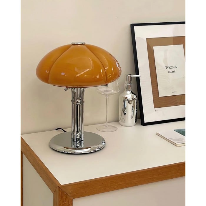 Carolina Bauhaus Mushroom Glass Table Lamp