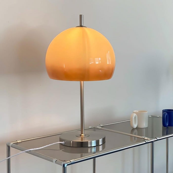 Carolina Bauhaus Mushroom Glass Table Lamp