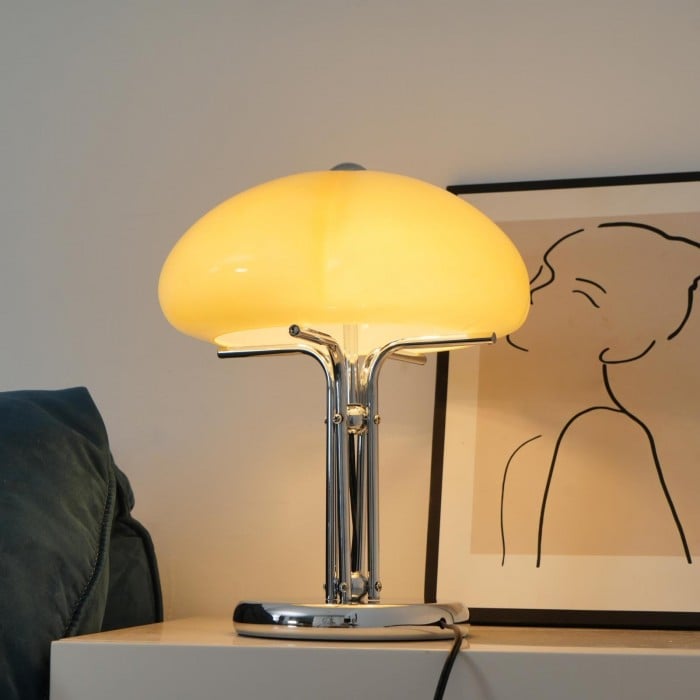 Carolina Bauhaus Mushroom Glass Table Lamp