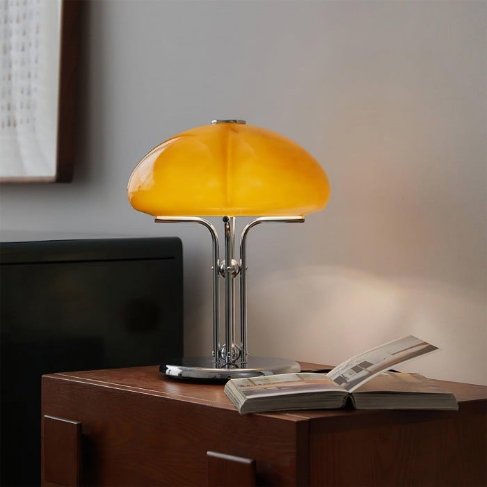 Carolina Bauhaus Mushroom Glass Table Lamp