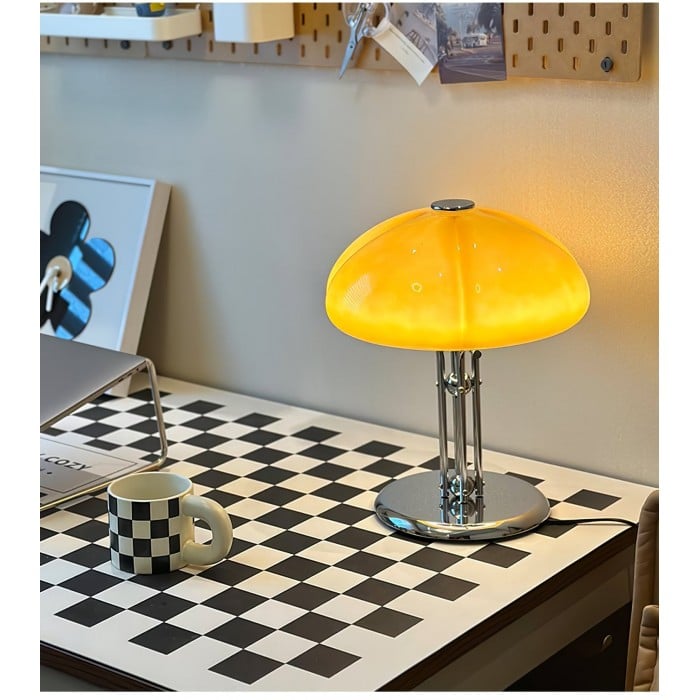 Carolina Bauhaus Mushroom Glass Table Lamp